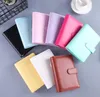 A6 Notebook Notepads Binder 6 Rings Spiral Business Office Planner Binders cute Color PU Leather Cover