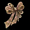 Pins Brooches Retro High-end Alloy Bow For Women Rhinestone Crystal Lapel Scarf Buckle Corsage Badge Luxulry Jewelry Accessories Kirk22