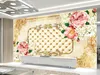 Custom wallpaper rolls for walls Home Living room wallpaper bedroom rose TV background wall