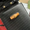 Ladies Fashion Casual Designe Luxury Bamboo Mini Mini Bag Сумка сумочка поперечная сумка для плеча высокого качества 5A 702106 кошелек мешочек