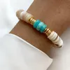 Charm Armband Fashion Classic Natural Stone Bangle unik design Oregelbundet skal pärlstav armband unisex trend hand juvelrycharm lars22