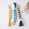 Kreki 3PCS Bohemian Tassel Love Blakin for Women Macrame Plekoczony wisiorek plecak ozdoba