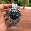 Mens Watch 41mm 자동 기계식 고품질 클래식 패션 손목 시계 스테인레스 스틸 케이스 실버 스트랩 Montre de Luxe Gift