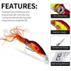 New 6Pcs/Set 6 Color 18cm 19g Simulation Squid Fishing Lure Bait Kit Fishing Squids Baits 3D eyes with Beard Fish lures Hook high quality K1645