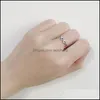 Band Rings Jewelry 100% 925 Sterling Sier Toe Ring For Women Vintage Geometric Opening Adjustable Wedding Fine Ymr417 Drop Delivery 2021 Gjg