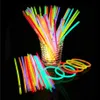 Glow Stick Party Saceates Safe Light Stick Ожерелье Браслеты 7 Цвета Флуоресцентные Для Мероприятия Праздничные Партии Концерт Декор Неоновые Огни Оригат