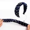 عقدة Hairband رباطات النساء اللؤلؤ المخملية الشعر العصي رئيس التفاف أغطية الرأس للفتيات الملحقات الألوان