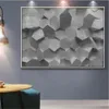 Niestandardowe nowoczesne domowe tapet 3D trójwymiarowy szary geometryczny salon tło tapeta Mural