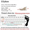 Eilyeken 2021 Ny sommar PVC Jelly Sandals tofflor Skor avslappnade sexiga kilar 115 cm kvinnors sandaler tofflor storlek 3440 210306