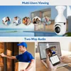 High Quality DP17 IP Cameras 20 Million Pixels Single Doub Light Source Smart Dualband WiFi 1080P Outdoor Network Light E27 Bulb9377129