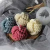 3D laine forme parfumée bougie coulée à la main bricolage savon faisant cire artisanat décoration de la maison résine moules 220629