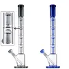 18 mm vrouwelijke gewricht zwart blauwe waterpijpbeurt unieke grote bong 4 lagen perc 6 armbomen dab olieligingen hoge bongs 5 ​​mm dik met bwol diffuse downstem wp21101