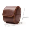 Watch Case for Men Roll Travel Storage Organizer and Display Brown s 220617