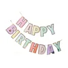 Alles Gute zum Geburtstag Banner Candy Bar Girlande Party Dekor Bronzing Macaron Happy Bunting First Supplies Babyparty