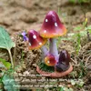 Garden Decorations Resin Animal Mushroom Figurine Terrarium Craft Fairy Miniature Ornament Landscape Bonsai Decoration Dollhouse GardeningGa