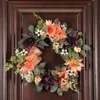 装飾的な花の花輪花柄の花輪パーティーの家庭用リビングルームPographyProphion Semi Handmade 40cm Door Hangedorat