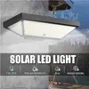 Sensore di movimento PIR 138 LED Lampada da parete solare 600LM 4 modalità Luci da giardino impermeabili per esterni