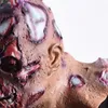 Festa de látex realista Scary Full Head S Cosplay Halloween Horror Zombie Face Skull Máscara 220611