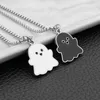 Chains Trendy Black And White Ghost Pendant Necklaces For Women Men Friend Lovely Couple Necklace Fashion JewelryChains Godl22