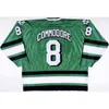 C26 NIK1 8 Mike Commodore North Dakota Fighting Sioux Hockey Jersey Mens Haft Szyte Dostosuj dowolny numer i nazwy koszulki