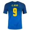 2021 태국 Neymar National 축구 T 셔츠 Paqueta Neres Coutinho Kid 축구 셔츠 Firmino 예수 Marcelo Pele 남자 여자 키트 및 유니폼
