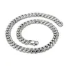 11mm large grand argent/or acier inoxydable gourmette chaîne à maillons collier de mode pour hommes pour les cadeaux de vacances 18-24 pouces