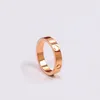 Classic Luxury Designer New Jewelry Titanium Steel Gold Rose Gold and Silver High Quality Never Fading Diamond Non Allergic Men and Women Love Screw Romantic Ring