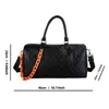 Women Weekend Duffle Bags Night Fitnessstudio Sport wasserdichtes Luxus -Print -Design -Reisetasche Leder Duffle Bag 220630