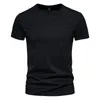 Heren t-shirts heren zomerkleding korte mouw t-shirt mode ronde nek kleur top slank Harajukumen's