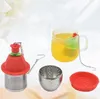 Creative Tea Infusers Silicone Cartoon Tea-Leakage Stainless Steel Teas Filter Silica Gel Reusable Tea-Tools SN4955