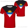 ANTIGUA ET BARBUDA t-shirt gratuit sur mesure nom numéro rouge gris blanc vêtements anciens t-shirts ATG pays t-shirt nation ag tops 220702