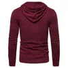 2020 Nieuwe Mode Slim Fit sudaderas con capucha Mannen suéter Mannelijke Gebreide Hoody Hiphop Herfst invierno sólido sudadera con capucha Heren Kleding Harajuku L220730