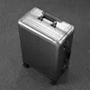 Suitcases TALE 606 Spinner Aluminum Travel Suitcase 20"24"28" Check In Rolling Luggage Bags On WheelsSuitcases