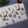 Garden Decorations Suncatcher Butterfly Crystal Rainbow Maker Light Car Pendant Window Hanging Sun Catcher Decoration Witchy Boho Room Fairy Decor 20220616 D3