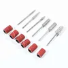 1set Diamond Rotate Electric Nail File Cuticle Cutter grinding stone Nail Drill Bits Sandpaper Pedicure Manicure Cleaning Sander Accessories