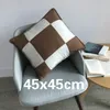 Cushion/Decorative Pillow Luxury Letter H Cashmere Design Outside Covers Decorative Soft Wool Throw Cases Home Decor Pillows For Living Room