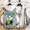 Kurtki męskie panda nadruku z kapturem letnia kurtka ubrania japońska streetwear 3xl 2022 Przybysze