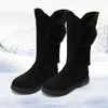 Comfykids buty zimowe ciepłe plus aksamitne dziewczyny buty est wysokie buty dla dzieci wełna mała dziewczynka buts mody LJ201201