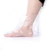 Décoration de fête 100 pièces/sac PE plastique jetable couvre-pieds chaussons uniques pour Detox SPA pédicure prévenir l'infection outils de soin des pieds
