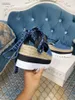 Fashion-Gaia Plateau-Espadrilles Stella Mccartney Sandalen 8 cm zunehmende modische Denim-Sommerschuhe mit Keilabsatz