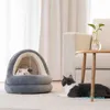 Роскошная кошачья пещерная кровать микрофибрь для домашнего животного палатка теплой мягкая подушка