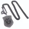 Design di nicchia Retro Diamond Crown Villana Cittana maschile in acciaio in acciaio Fashion Accessori hip hop accessori