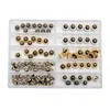 Kits d'outils de réparation prix le plus bas marque 60 pièces couronne de montre pour cuivre 5.3mm 6.0mm 7.0mm argent or accessoires assortiment pièces Hele22