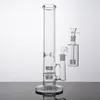 18mm Clear Hookahs Big Bongs Smoking Accessories Stereo Matrix Perc Percolators Dab Oil Rigs Glass Water Bong With Bowl Ash Catcher WP296