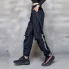 Pantalons pour femmes Capris pour femmes MRWILK femmes taille haute décontracté Cool Cargo Streetwear lâche filles Punk noir blanc sport femme pantalon