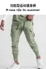 Pantalon masculin Brand à la mode Loose Multi Pocket Cargo Summer Summer Pantalons de survêtement sportiels Joggers hommes Pantalones Hombre 03CP3616073