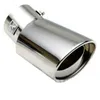 Manifold & Parts Car Universal Round Bend Stainless Steel Chrome Exhaust Tail Muffler Tip PipeManifold