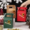 Opakowanie na prezent świąteczny torebka Kraft Paper Torka Opakowanie praktyczne wykwintne przyjęcie walentynkowe Dekoracyjne Boxgift