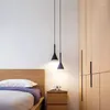 Lâmpadas pendentes Nordic Modern Led lustre da sala de jantar da sala de cozinha decoração de quarto de quarto de luz de cama de cabeceira pendurada