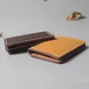 Korthållare Designer minimalistiska äkta läderhållare ID -buss plånbok handgjorda casecard